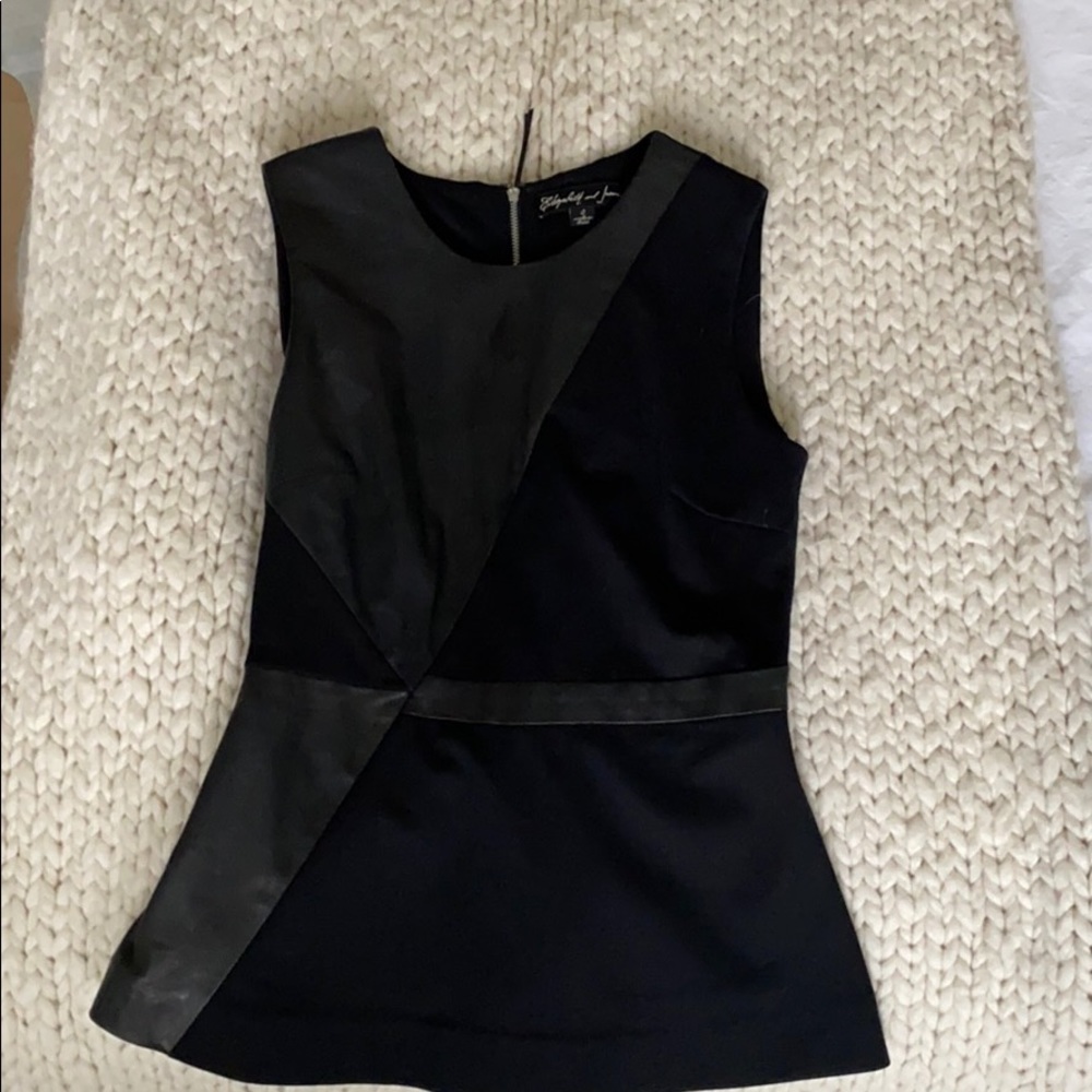 Elizabeth & James black sleeveless top